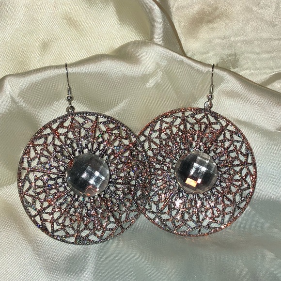 Big & Fun Christmas earrings bling NEW - Picture 3 of 8